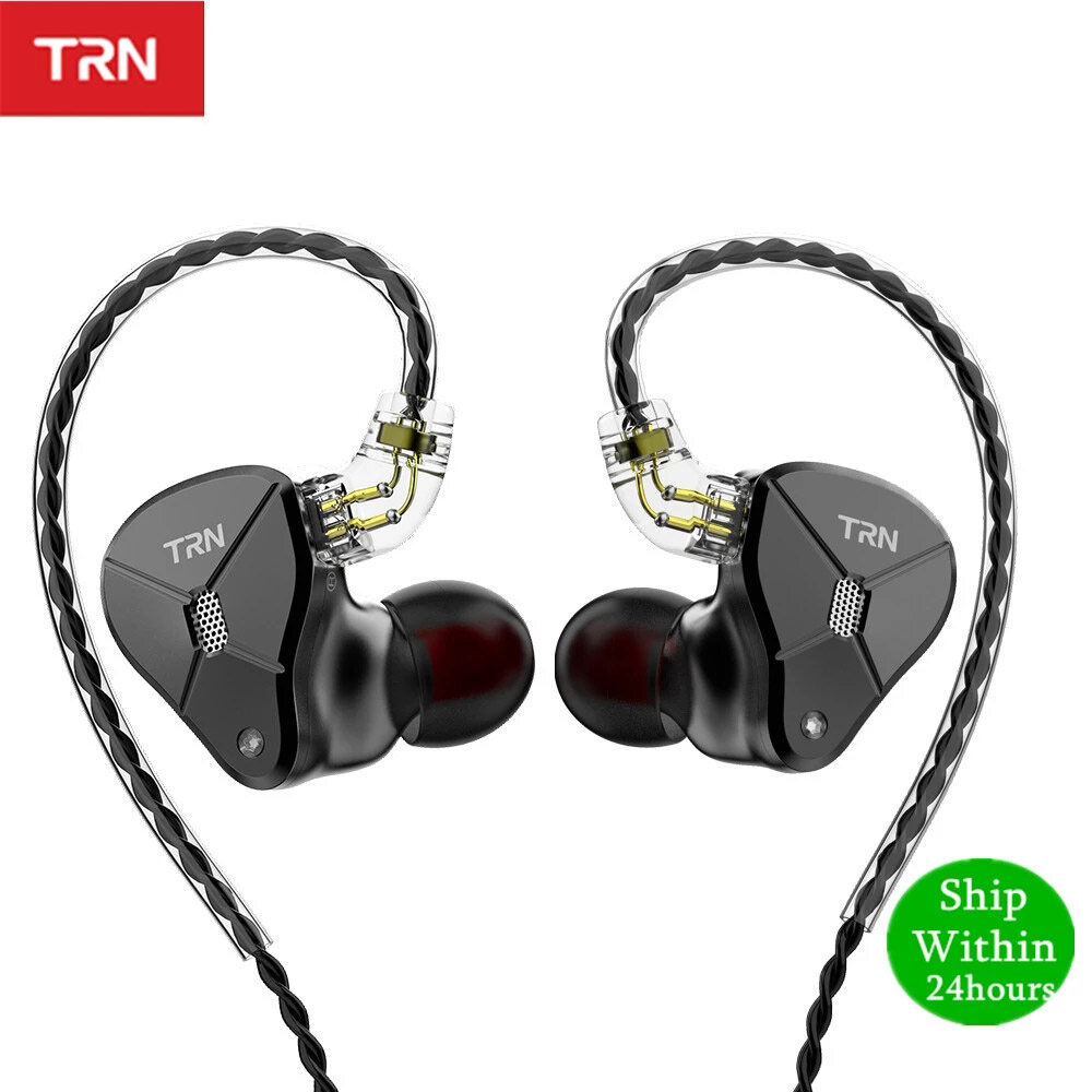 TRN BA5 5BA In Ear Earphone Metal IEM HIFI Monitor Running Sport Headset Stage Resolution Detachable 2Pin V90/ZSX/C12/AS10
