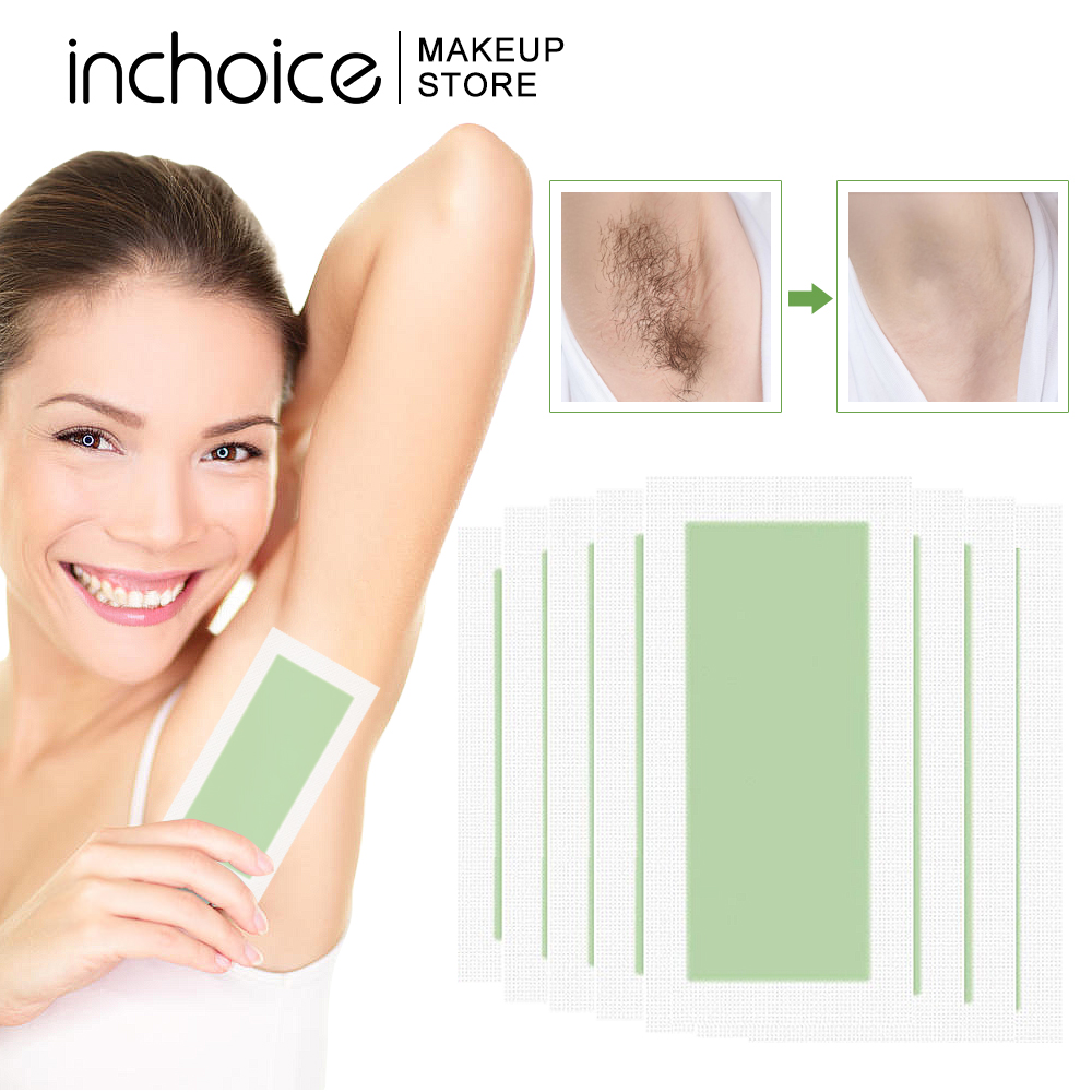 Hair Removal Wax Strips Facial Body Depilatory Disposable Paper for Women Men Arms Legs Underarm Hair Face Eyebrow Bikini 20 Pcs