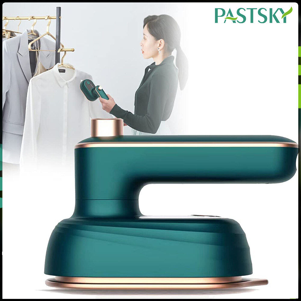 PASTSKY Mini Steam Iron Portable Ironing Machine Travel Hand-held Electric Iron Garment Dry and Wet Dual-use Home Garment Travelling Foldable Portable Rotary