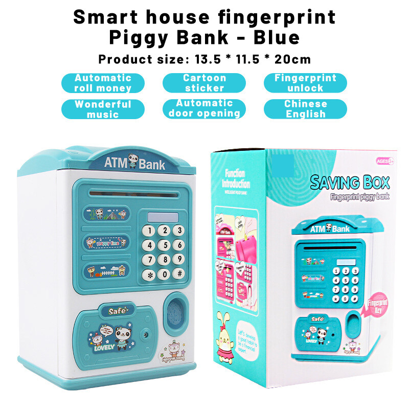 Electronic Piggy Bank Safe Box Money Boxes For Children Digital Coins Cash Saving Safe Deposit Mini ATM Machine Kid Gifts