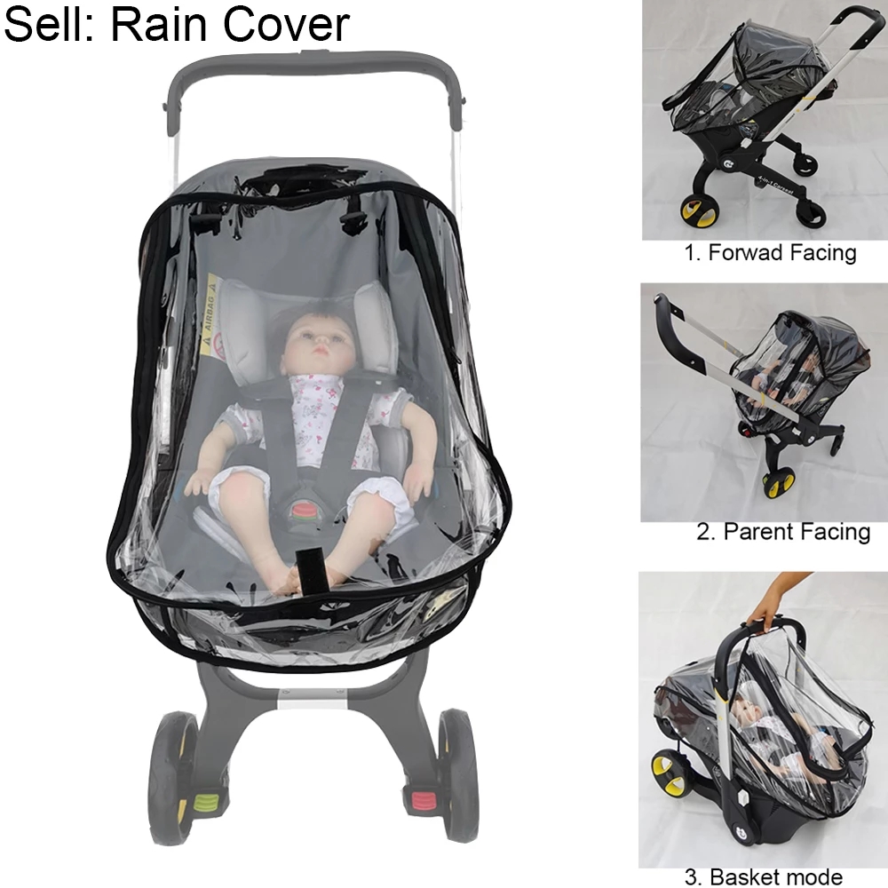 Baby Strolle Accessorie Doona Brand Rain Cover of High View Pram fit Foofoo Stroller Baby Carseat Cover