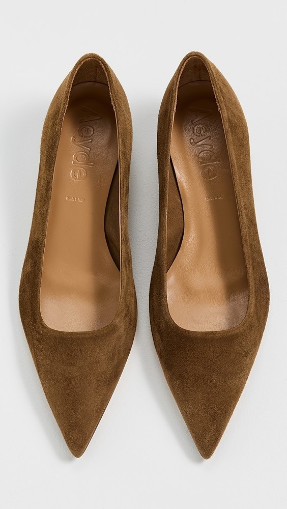 Judi Kid Suede Leather Heels